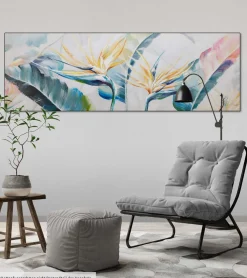 Handgemaltes Gemälde 'Rustling Grass' 150x50cm | inkl. Echtheitszertifikat