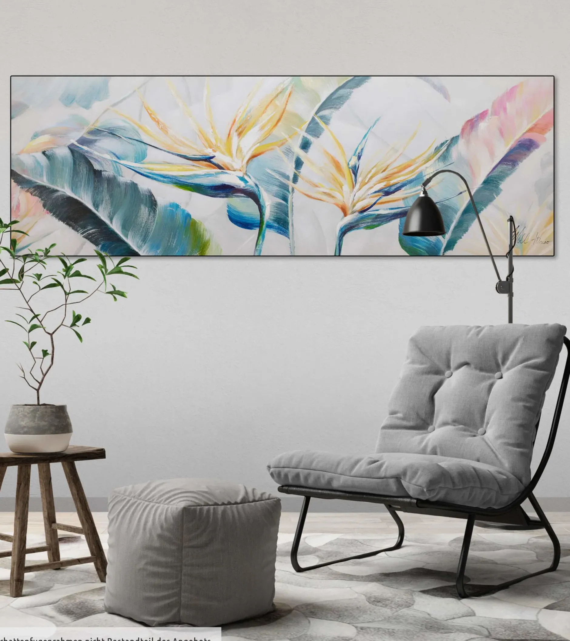 Handgemaltes Gemälde 'Rustling Grass' 150x50cm | inkl. Echtheitszertifikat