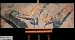 Handgemaltes Gemälde 'Rustling Grass' 150x50cm | inkl. Echtheitszertifikat