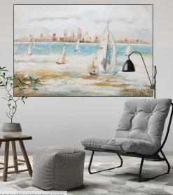 Handgemaltes Gemälde 'Sailor's Race' 120x80cm | inkl. Echtheitszertifikat