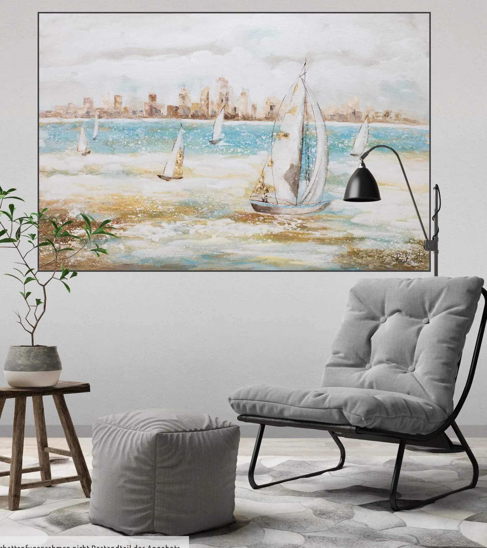 Handgemaltes Gemälde 'Sailor's Race' 120x80cm | inkl. Echtheitszertifikat