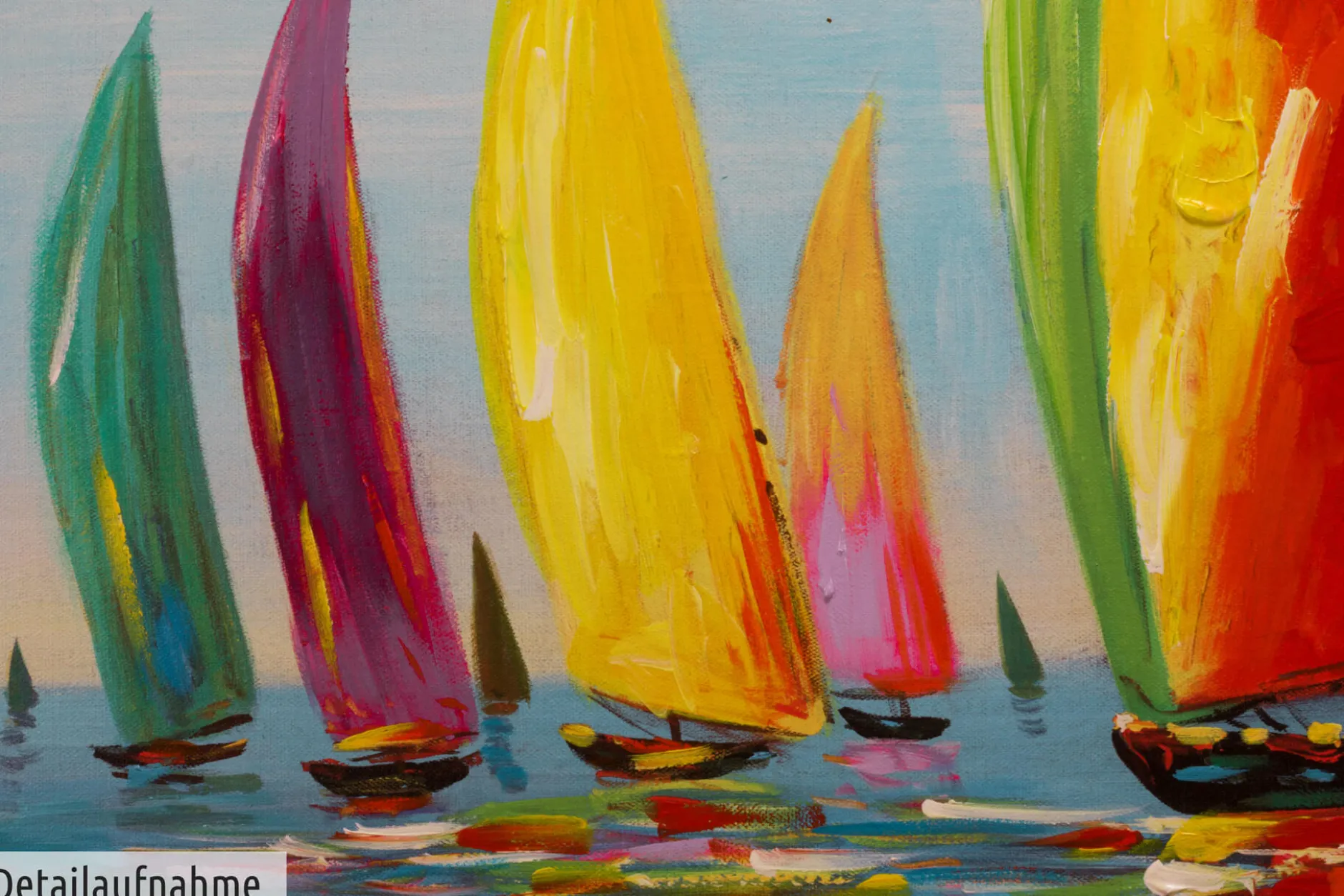Handgemaltes Gemälde 'Saisonstart' 120x60cm | inkl. Echtheitszertifikat