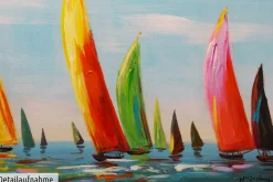 Handgemaltes Gemälde 'Saisonstart' 120x60cm | inkl. Echtheitszertifikat