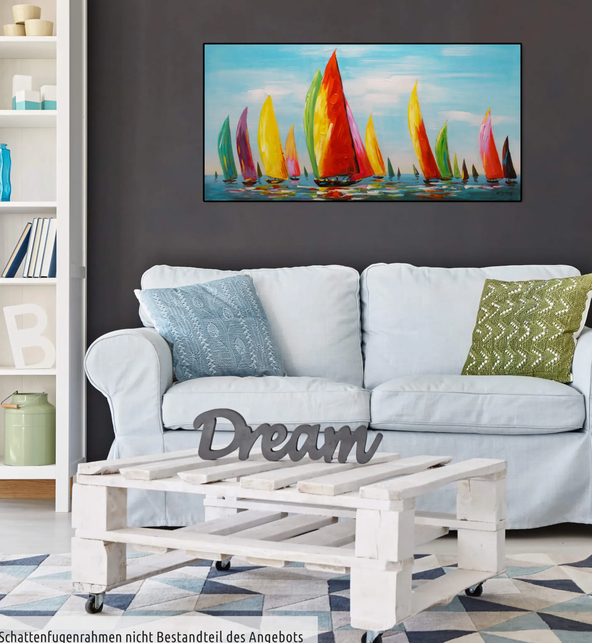 Handgemaltes Gemälde 'Saisonstart' 120x60cm | inkl. Echtheitszertifikat