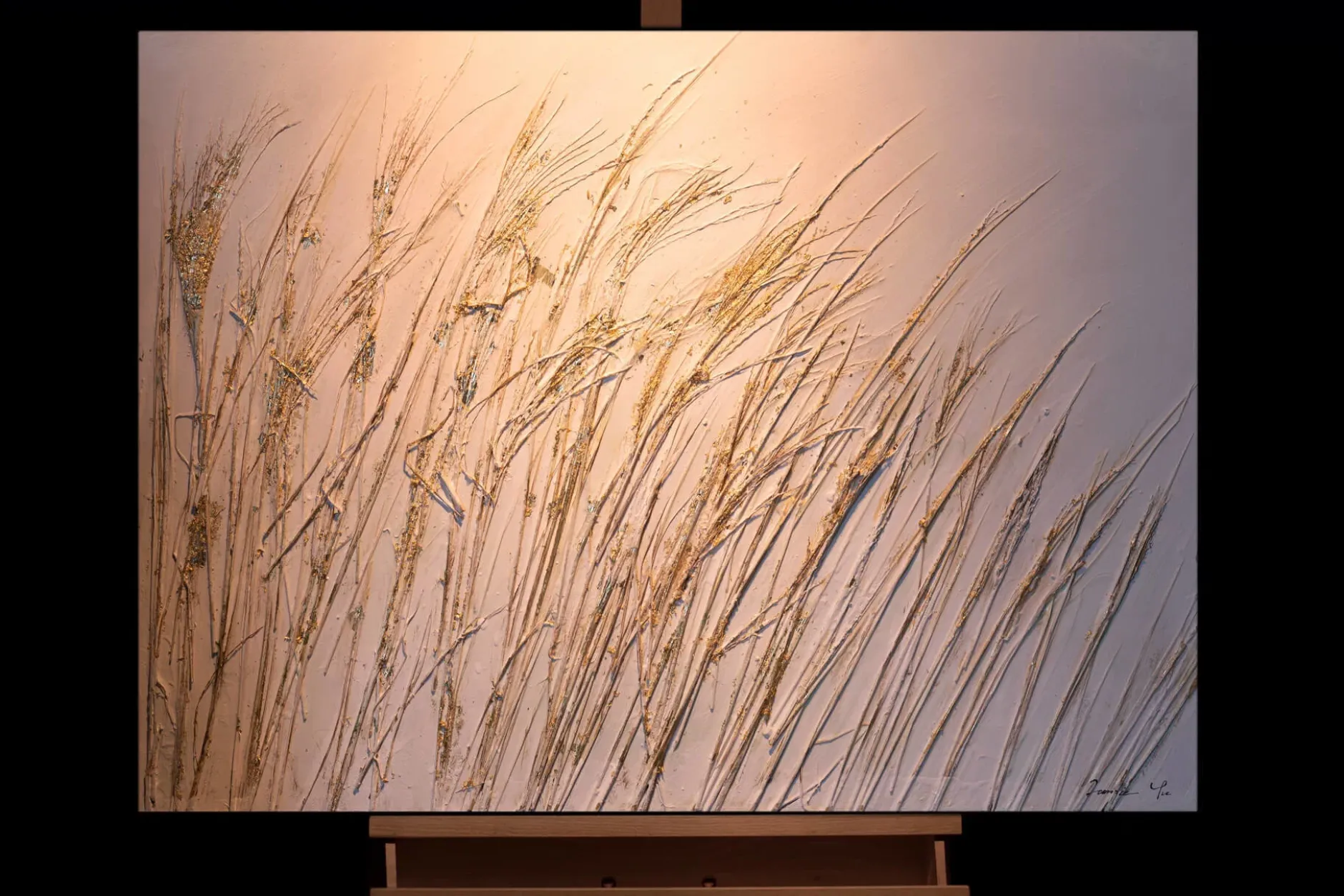 Handgemaltes Gemälde 'Sanftes Windspiel' 100x75cm | inkl. Echtheitszertifikat