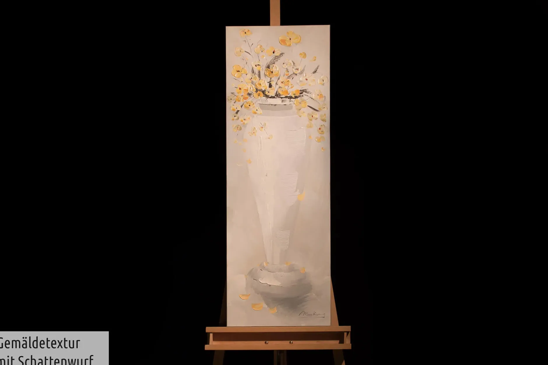 Handgemaltes Gemälde 'Sanftmut der Natur' 40x120cm | inkl. Echtheitszertifikat