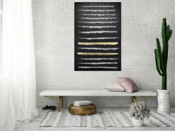 Handgemaltes Gemälde 'Schmelzendes Gold' 82,5x122,5cm | inkl. Echtheitszertifikat