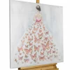 Handgemaltes Gemälde 'Schmetterlingsball' 80x80cm | inkl. Echtheitszertifikat