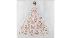 Handgemaltes Gemälde 'Schmetterlingsball' 80x80cm | inkl. Echtheitszertifikat