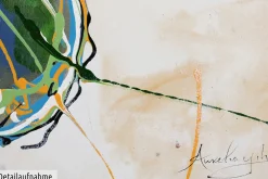Handgemaltes Gemälde 'Schmetterling auf Reisen' 70x70cm | inkl. Echtheitszertifikat