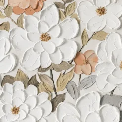 Handgemaltes Gemälde 'Schneeblumensinfonie' | Echtheitszertifikat inklusive