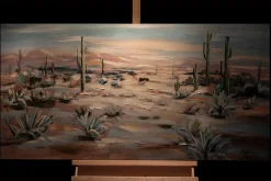 Handgemaltes Gemälde 'Schönheit der Wüste' 120x60cm | inkl. Echtheitszertifikat