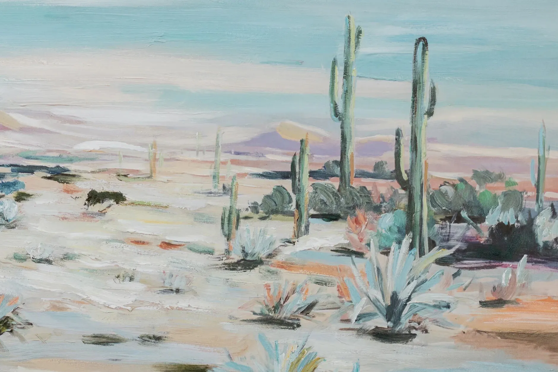 Handgemaltes Gemälde 'Schönheit der Wüste' 120x60cm | inkl. Echtheitszertifikat