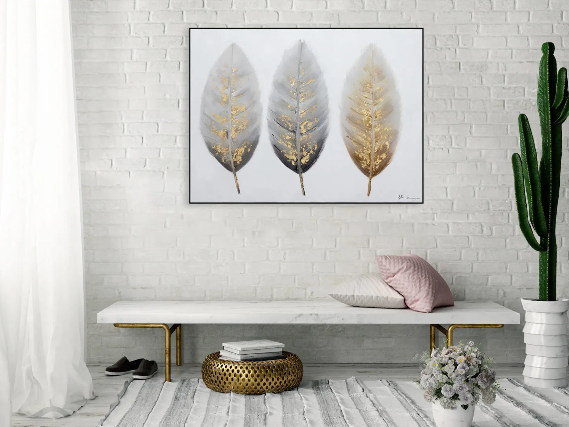 Handgemaltes Gemälde 'Schwebender Zauber' 100x75cm | inkl. Echtheitszertifikat