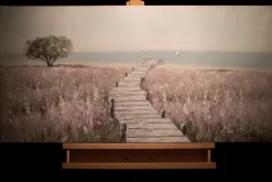 Handgemaltes Gemälde 'Sea of Flowers' 100x50cm | inkl. Echtheitszertifikat