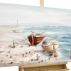 Handgemaltes Gemälde 'Seaside' 120x60cm | inkl. Echtheitszertifikat