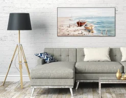 Handgemaltes Gemälde 'Seaside' 120x60cm | inkl. Echtheitszertifikat