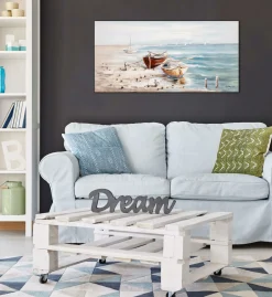 Handgemaltes Gemälde 'Seaside' 120x60cm | inkl. Echtheitszertifikat