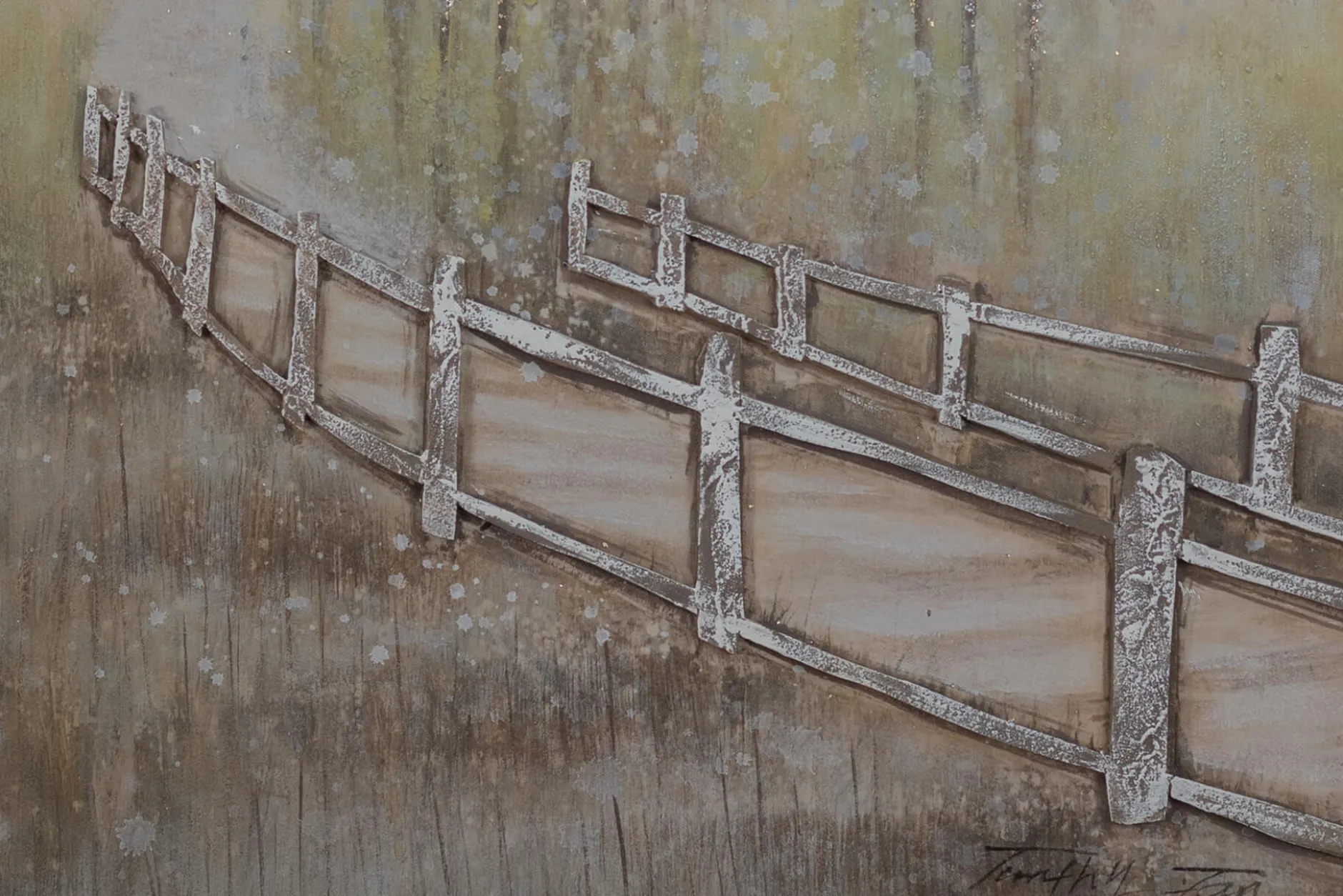 Handgemaltes Gemälde 'Secret Path' 60x90cm | inkl. Echtheitszertifikat