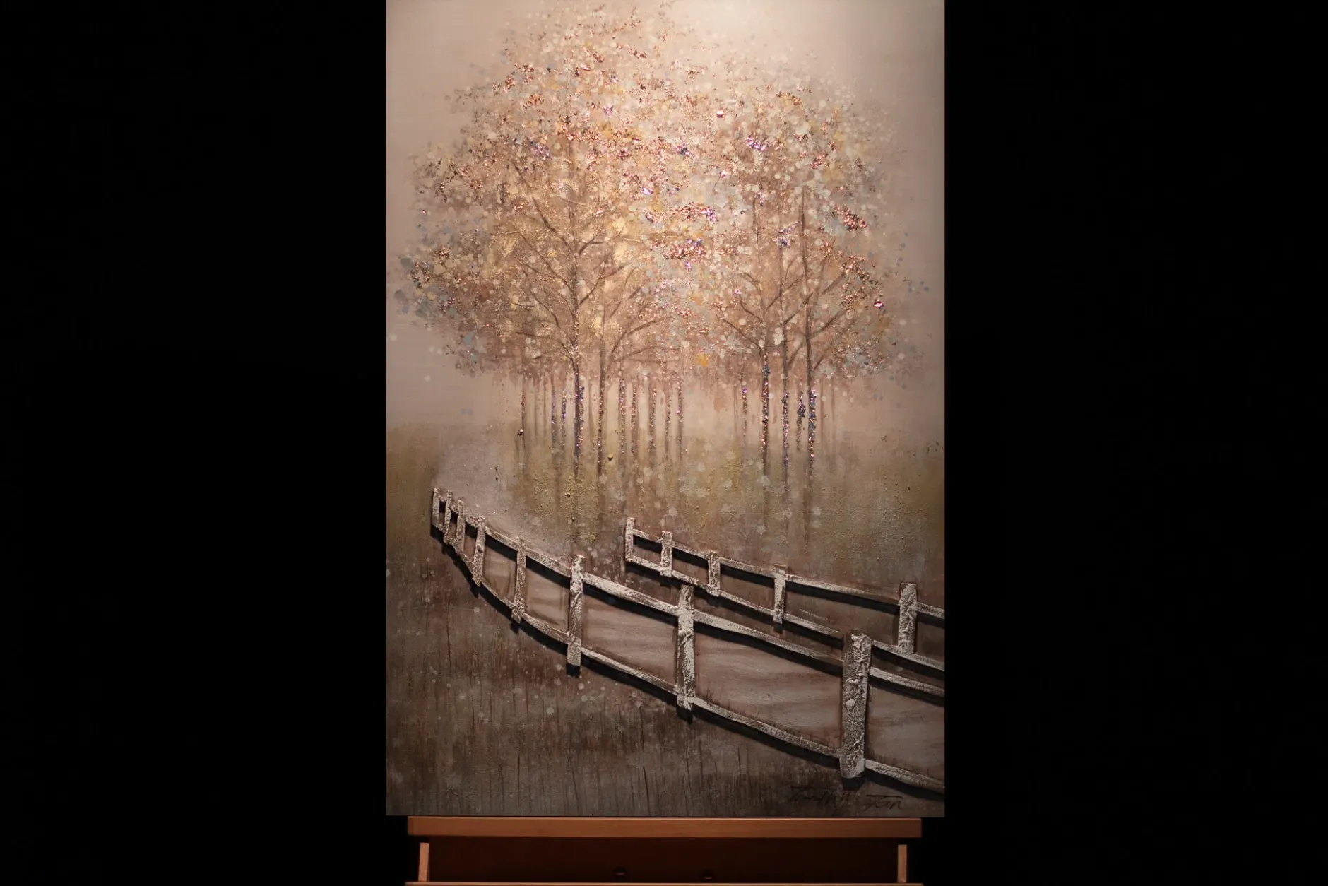 Handgemaltes Gemälde 'Secret Path' 60x90cm | inkl. Echtheitszertifikat