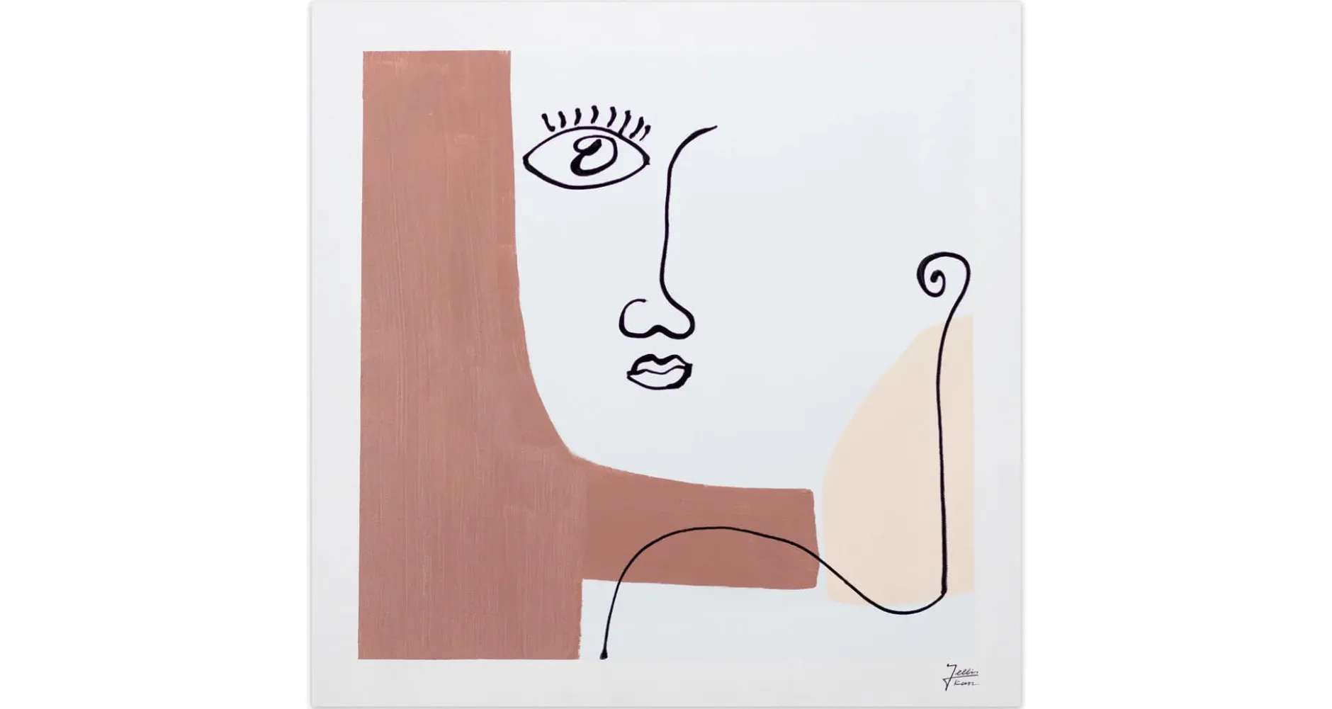 Handgemaltes Gemälde 'Self-reflection' 60x60cm | inkl. Echtheitszertifikat