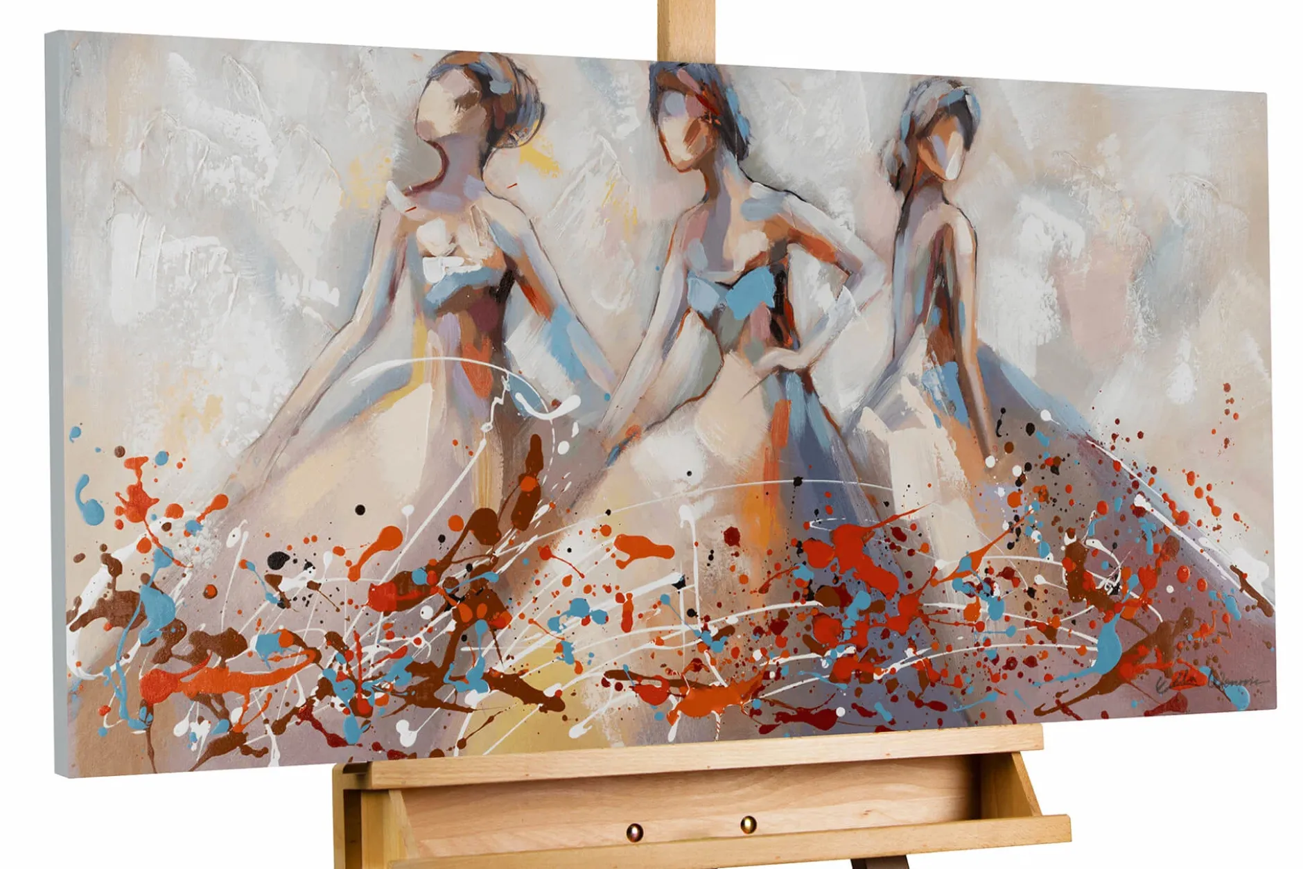 Handgemaltes Gemälde 'Sensuous Dance' 100x50cm | inkl. Echtheitszertifikat
