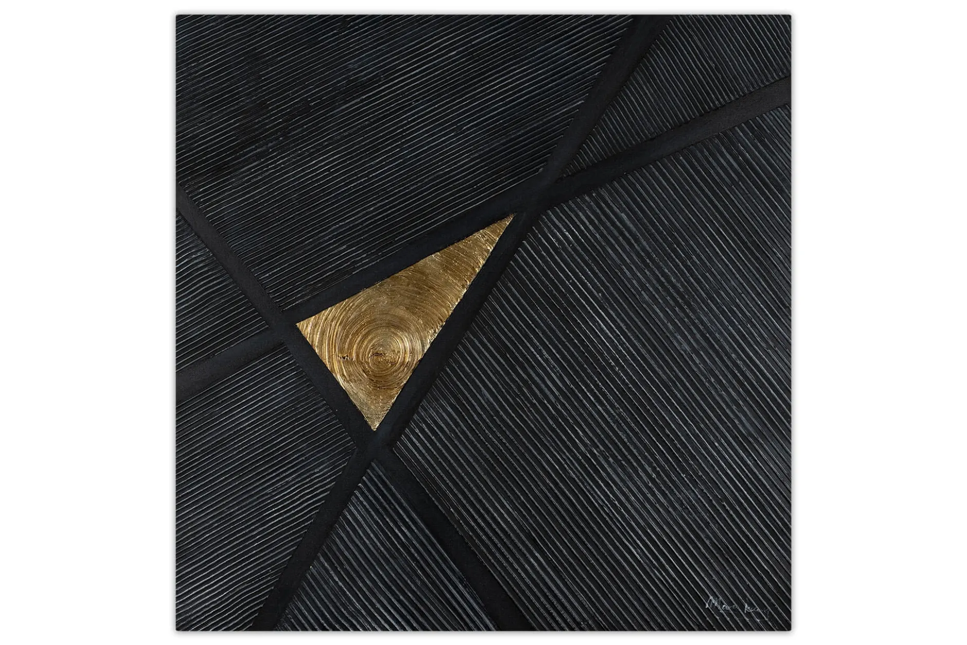 Handgemaltes Gemälde 'Shimmering Centre' 80x80cm | inkl. Echtheitszertifikat
