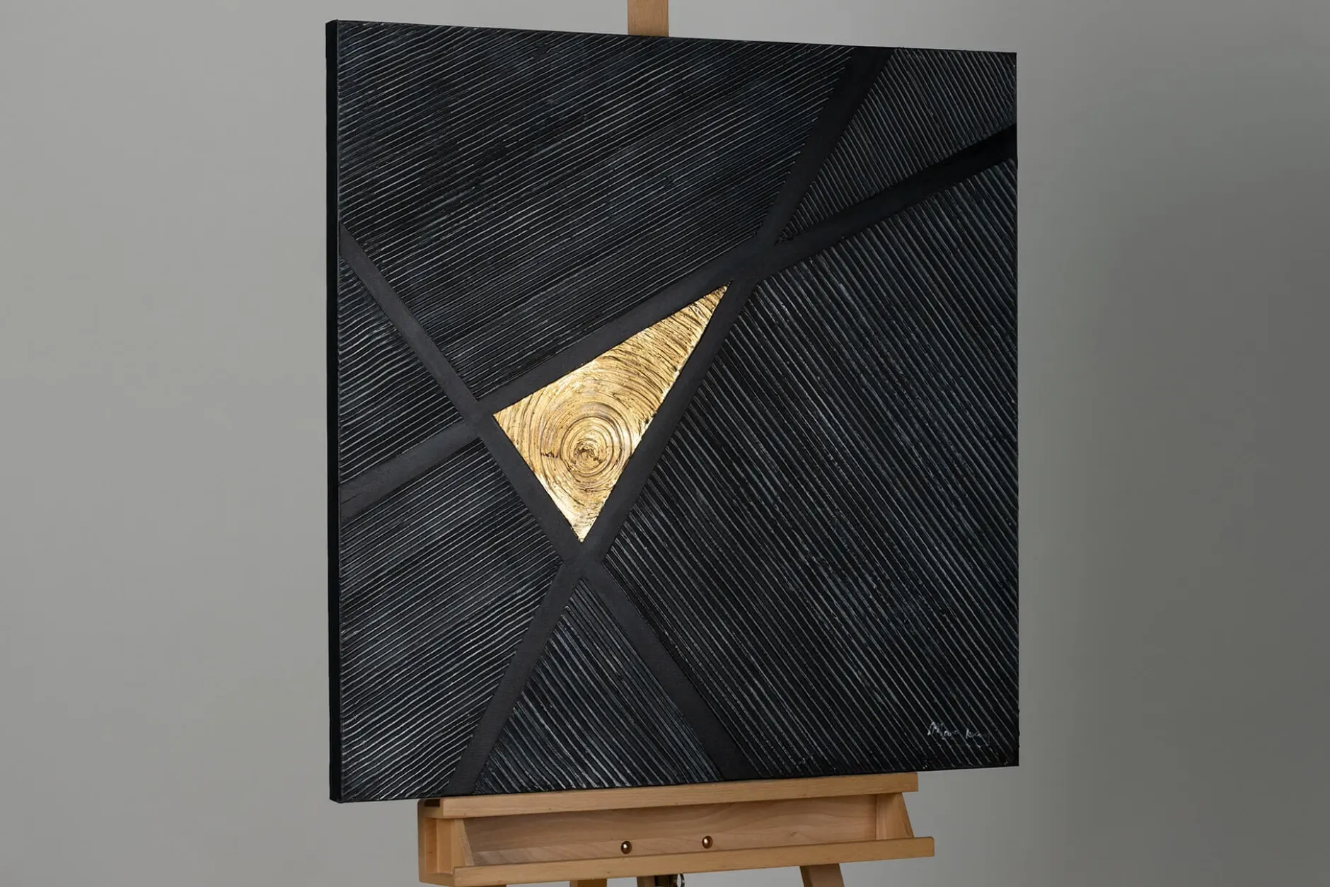 Handgemaltes Gemälde 'Shimmering Centre' 80x80cm | inkl. Echtheitszertifikat