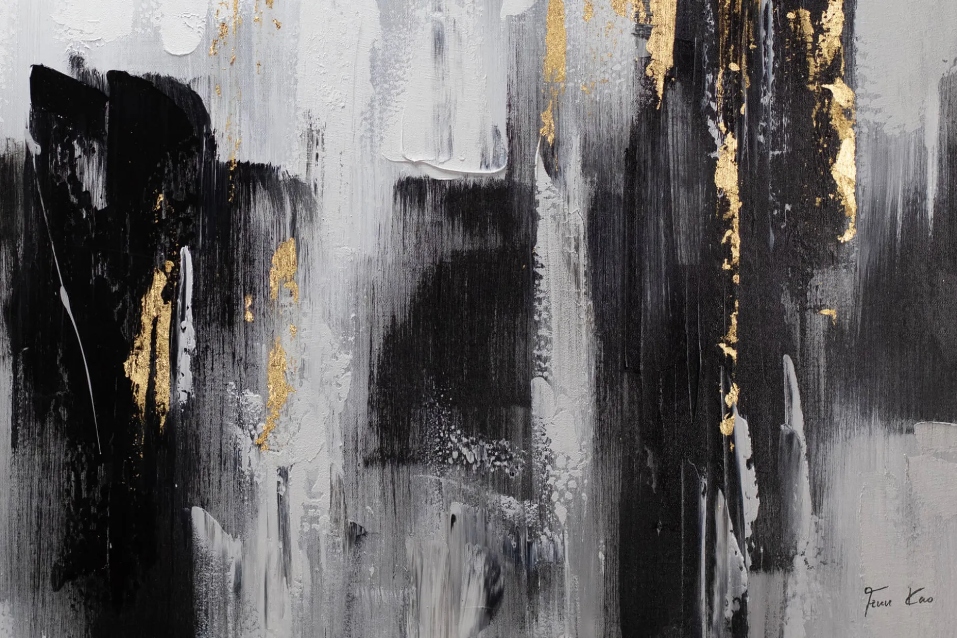 Handgemaltes Gemälde 'Shooting Upwards' 120x80cm | inkl. Echtheitszertifikat