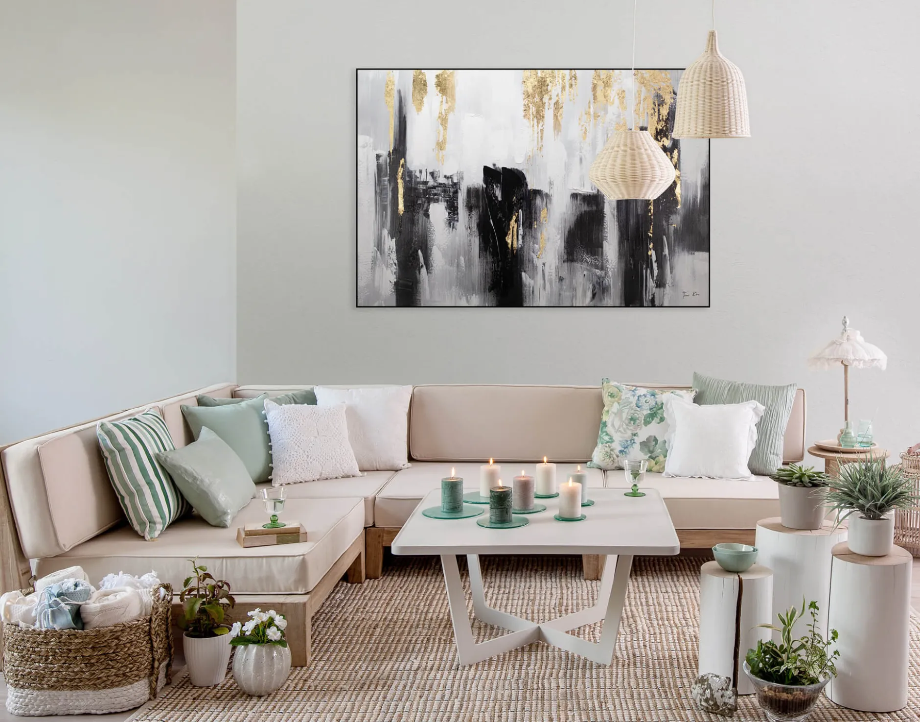 Handgemaltes Gemälde 'Shooting Upwards' 120x80cm | inkl. Echtheitszertifikat