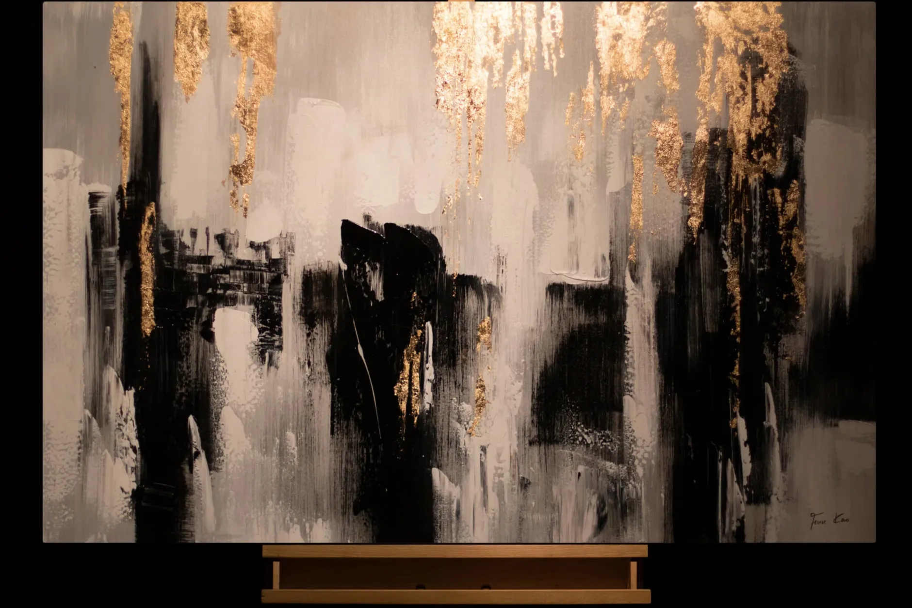 Handgemaltes Gemälde 'Shooting Upwards' 120x80cm | inkl. Echtheitszertifikat