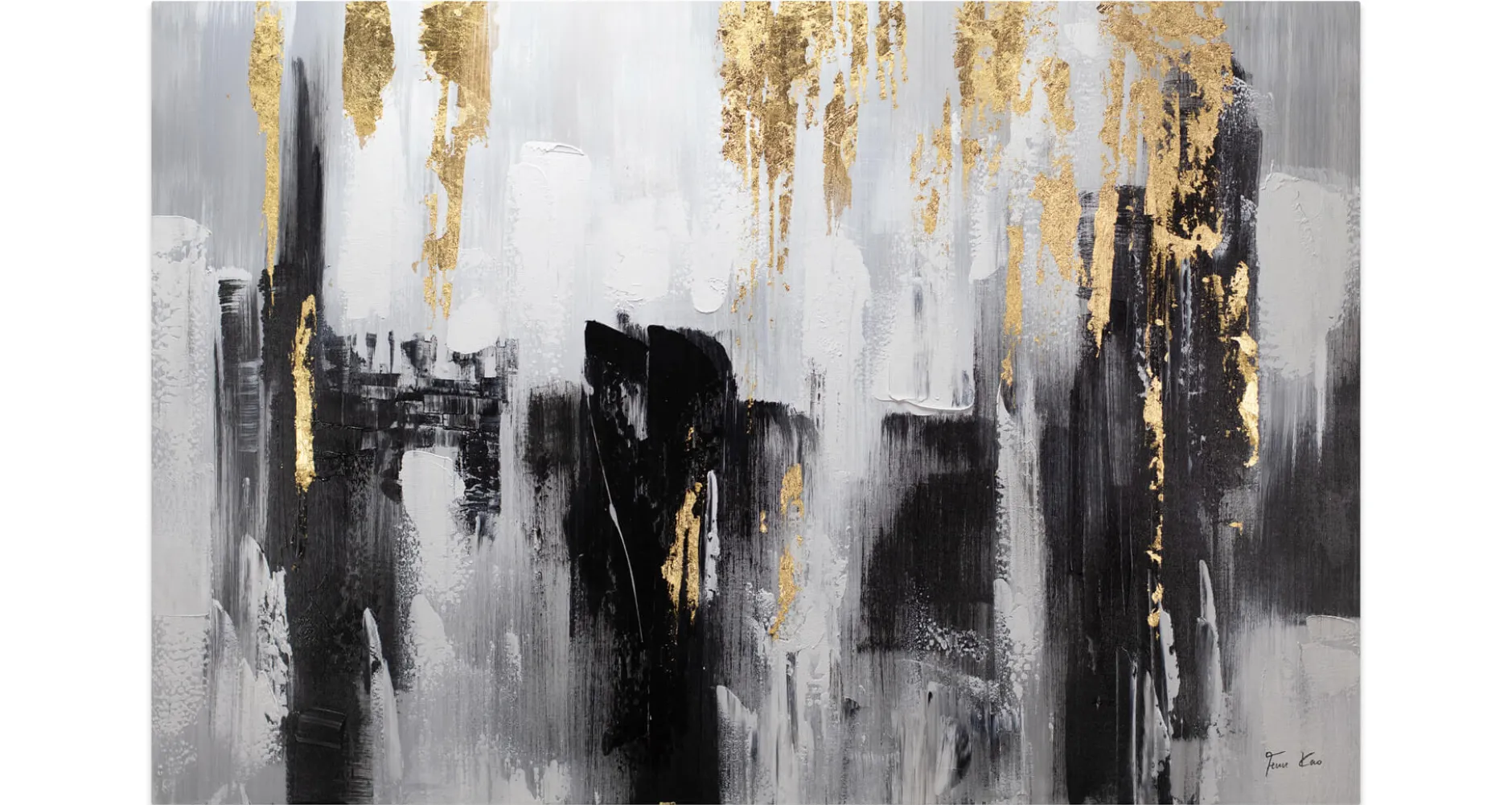 Handgemaltes Gemälde 'Shooting Upwards' 120x80cm | inkl. Echtheitszertifikat
