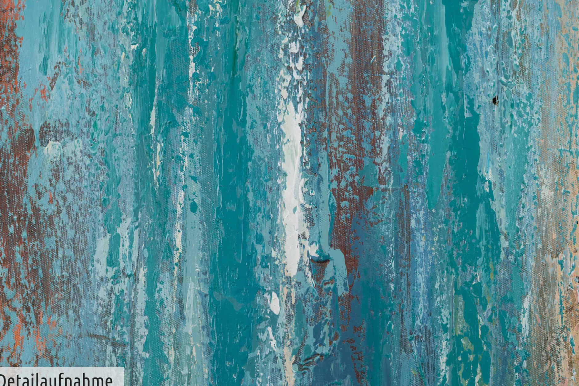 Handgemaltes Gemälde 'Shower of Crystals' 80x80cm | inkl. Echtheitszertifikat
