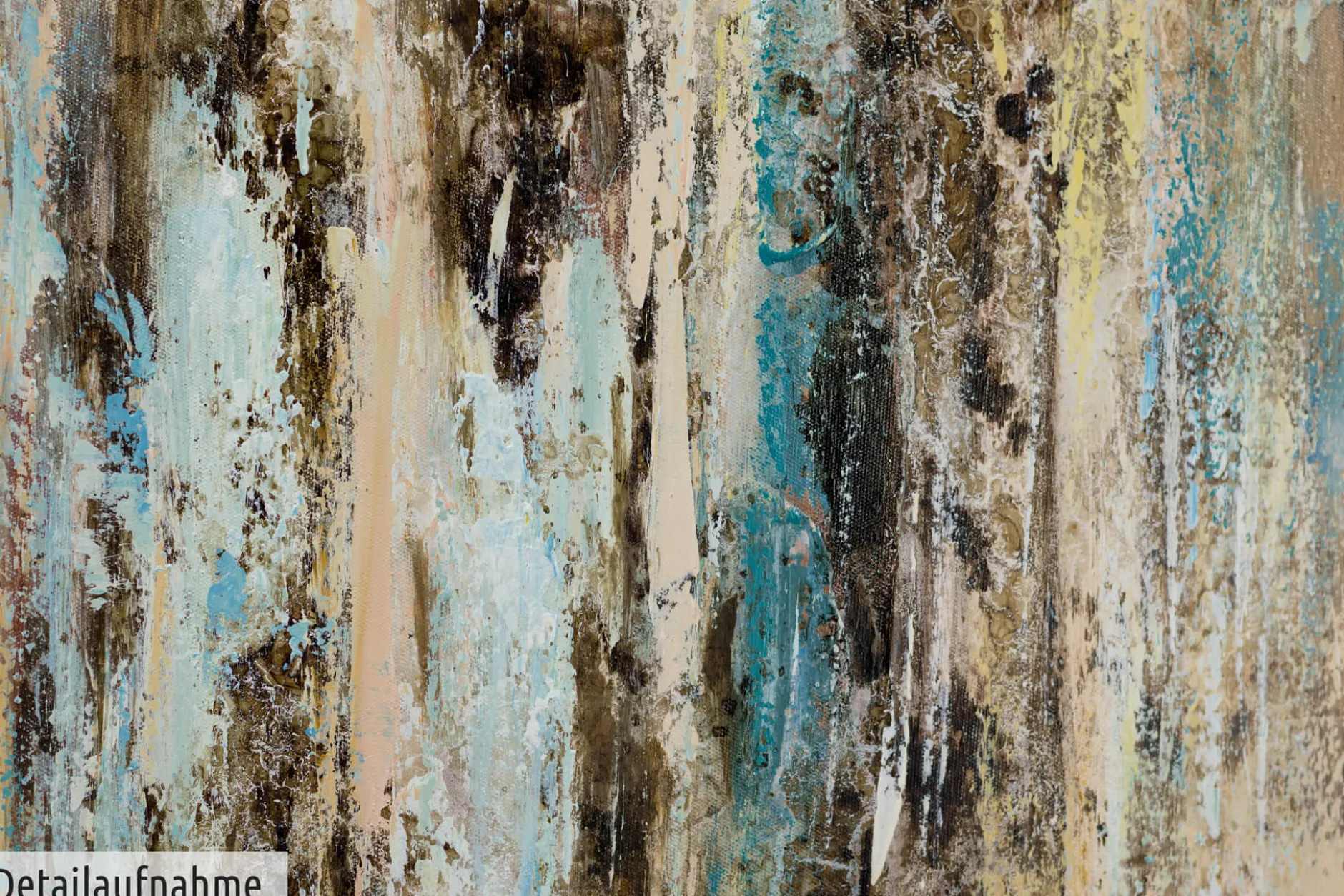 Handgemaltes Gemälde 'Shower of Crystals' 80x80cm | inkl. Echtheitszertifikat