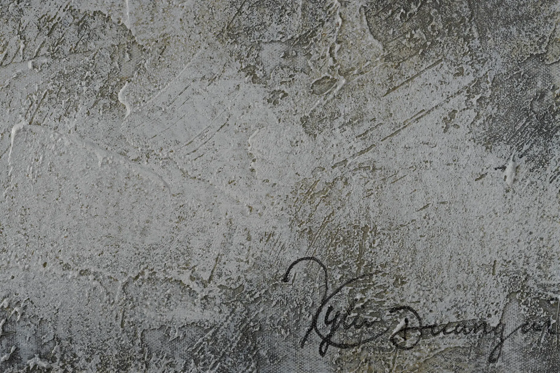 Handgemaltes Gemälde 'Silhouette an der Wand' 100x75cm | inkl. Echtheitszertifikat