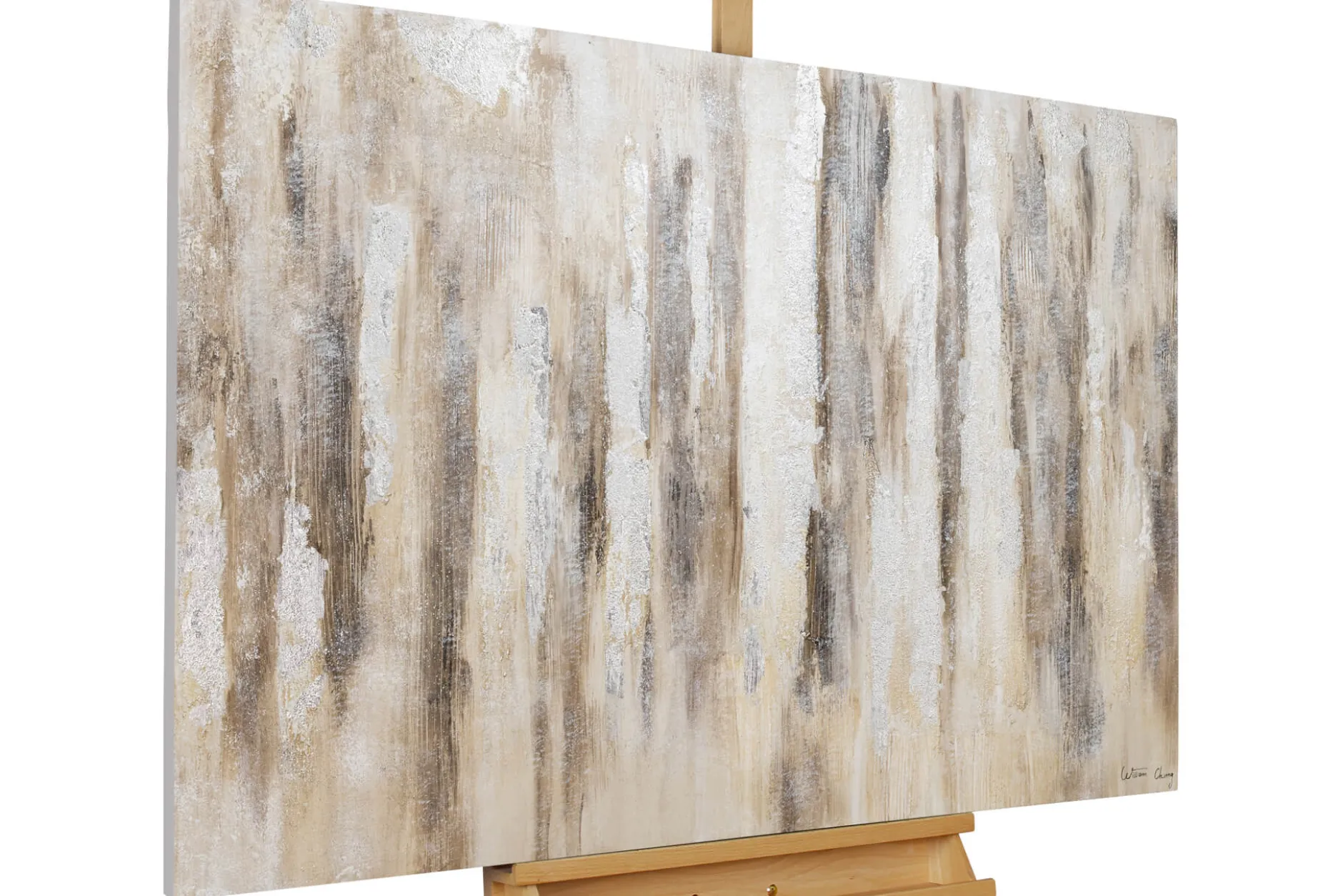 Handgemaltes Gemälde 'Silver Antre' 120x80cm | inkl. Echtheitszertifikat