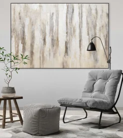 Handgemaltes Gemälde 'Silver Antre' 120x80cm | inkl. Echtheitszertifikat