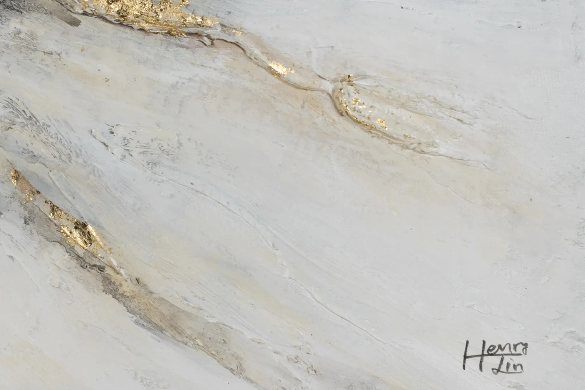 Handgemaltes Gemälde 'Silver Miracle' 120x60cm | inkl. Echtheitszertifikat