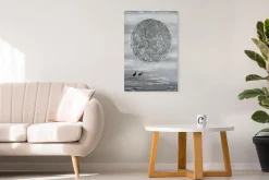 Handgemaltes Gemälde 'Silver Moon' 60x90cm | inkl. Echtheitszertifikat