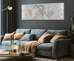 Handgemaltes Gemälde 'Simply Love' 150x50cm | inkl. Echtheitszertifikat