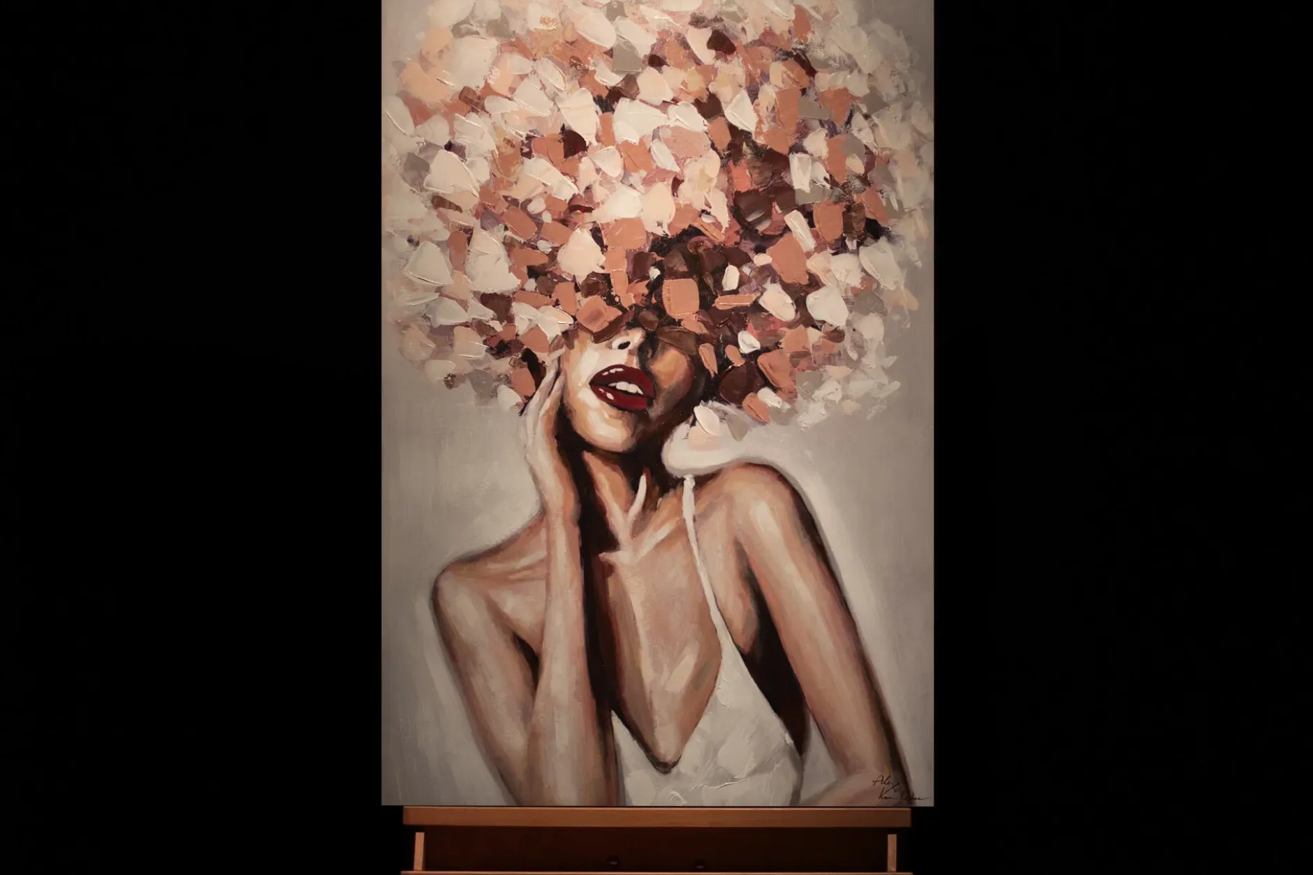 Handgemaltes Gemälde 'Sinnlicher Moment' 60x90cm | inkl. Echtheitszertifikat