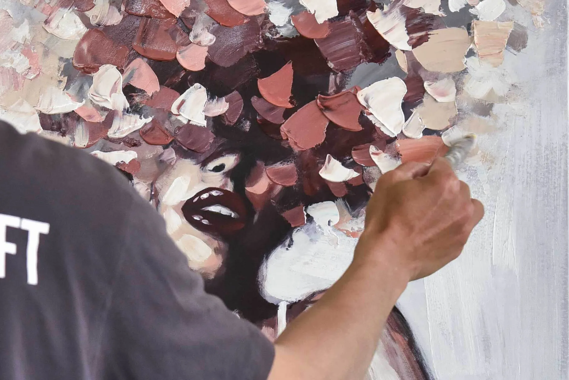 Handgemaltes Gemälde 'Sinnlicher Moment' 60x90cm | inkl. Echtheitszertifikat