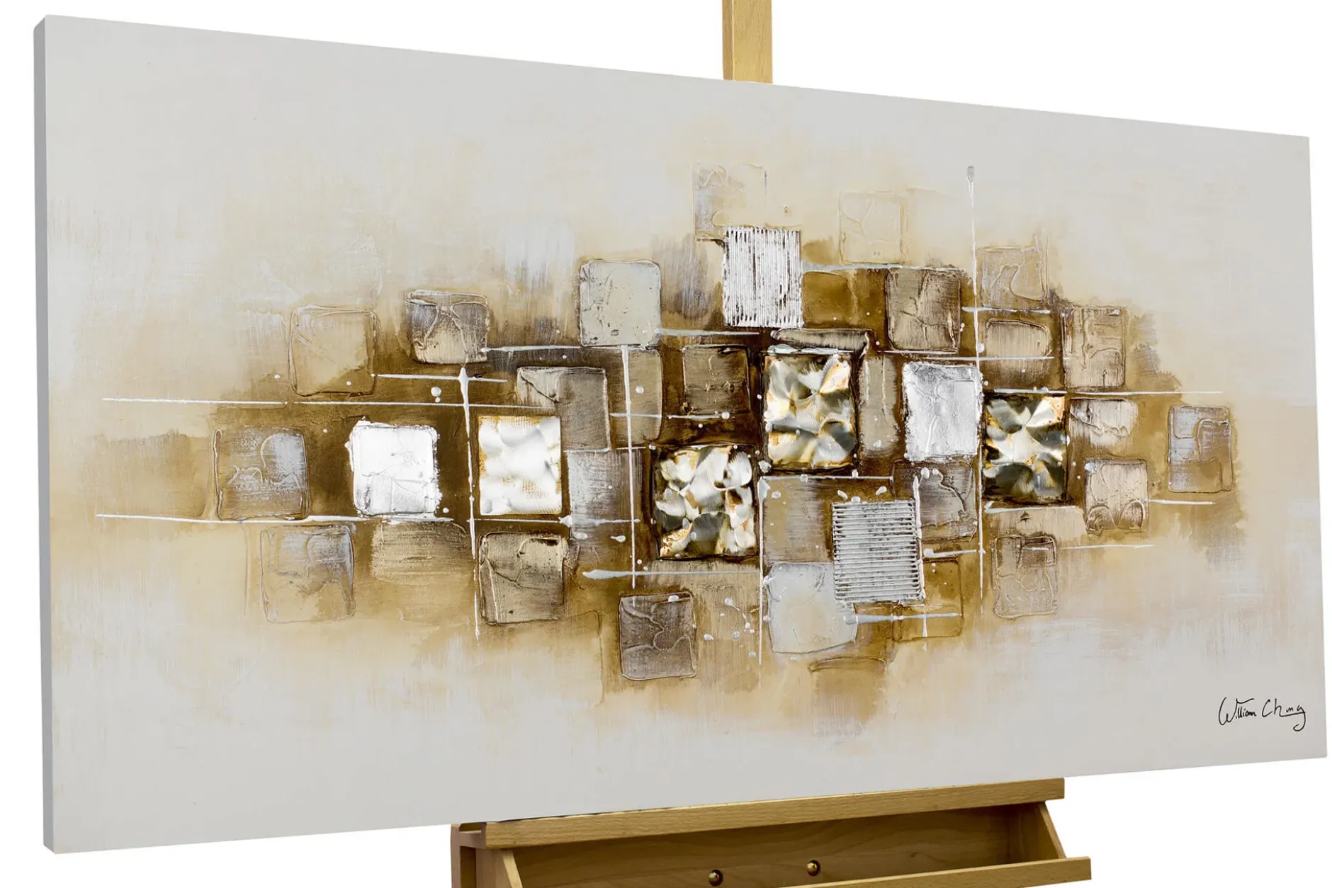 Handgemaltes Gemälde 'Slick as a Brick' 120x60cm | inkl. Echtheitszertifikat