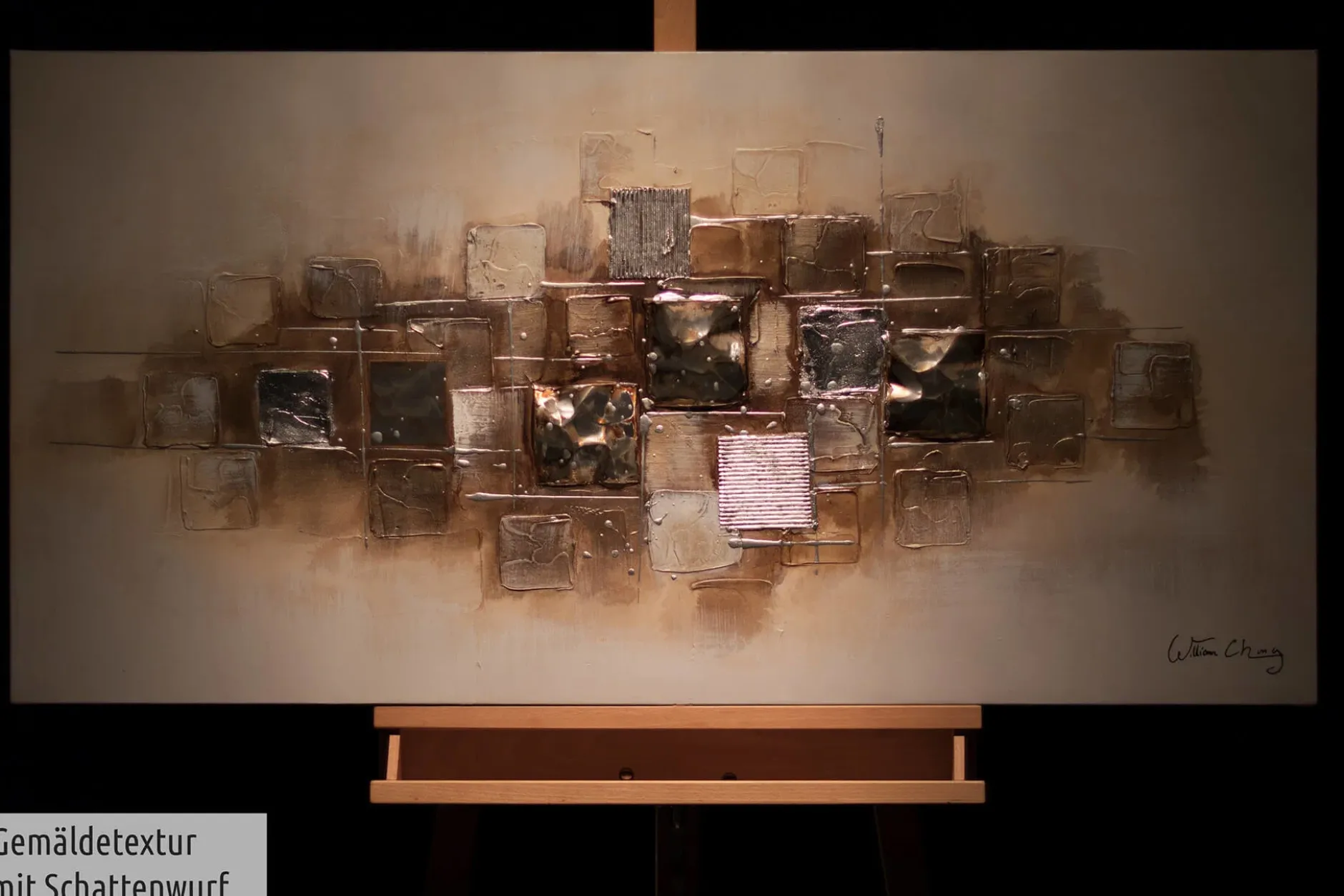 Handgemaltes Gemälde 'Slick as a Brick' 120x60cm | inkl. Echtheitszertifikat