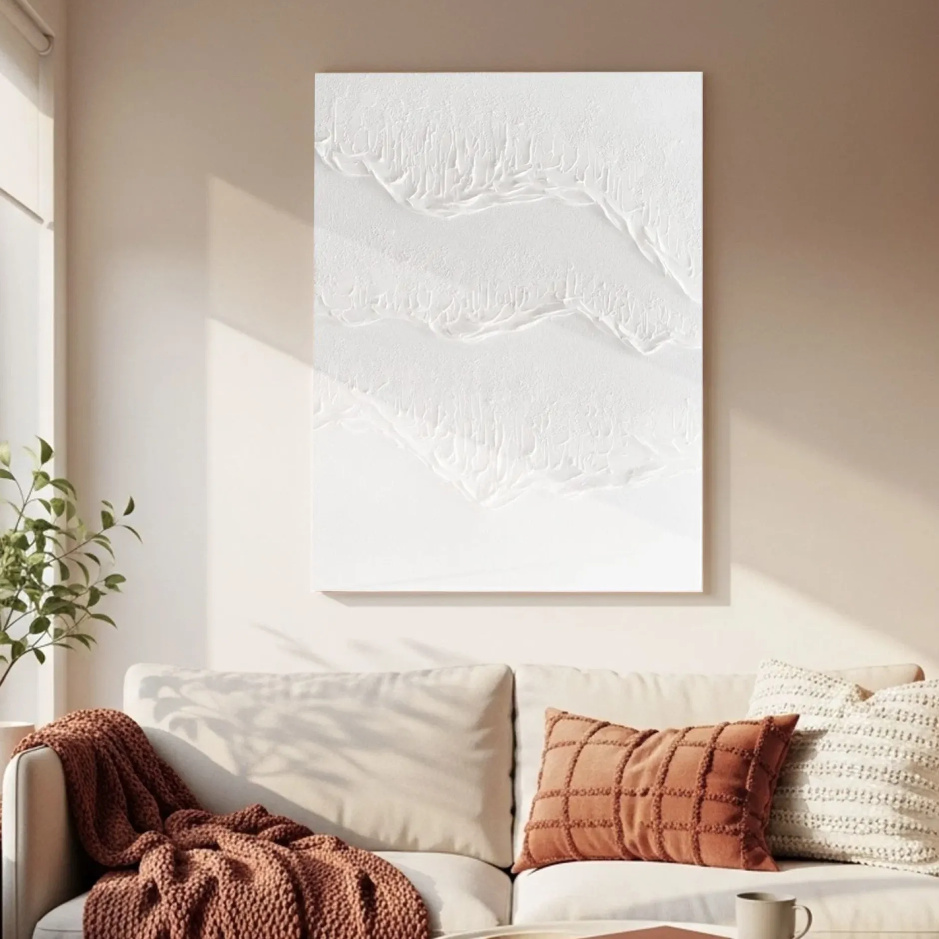Handgemaltes Gemälde 'Snow-capped' 60x90cm | inkl. Echtheitszertifikat