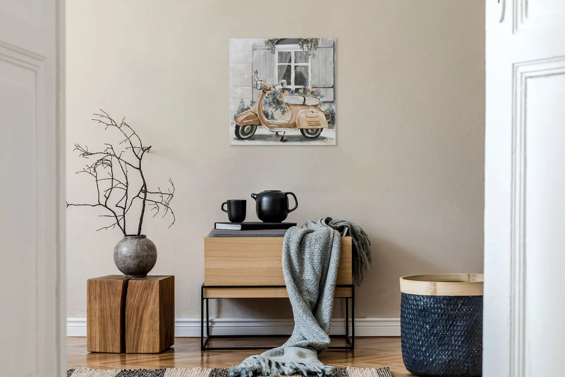 Handgemaltes Gemälde 'Sommer in Italien' 60x60cm | inkl. Echtheitszertifikat