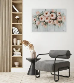 Handgemaltes Gemälde 'Splash of Roses' 90x60cm | inkl. Echtheitszertifikat