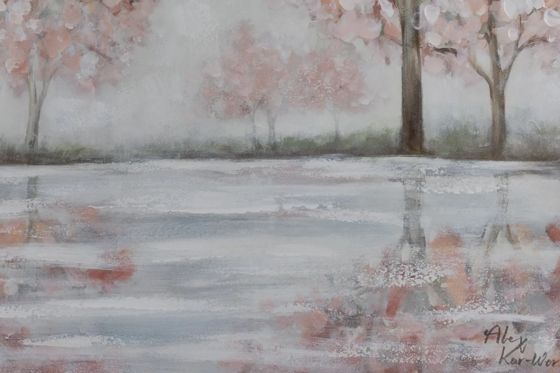 Handgemaltes Gemälde 'Spring Garden' 100x75cm | inkl. Echtheitszertifikat