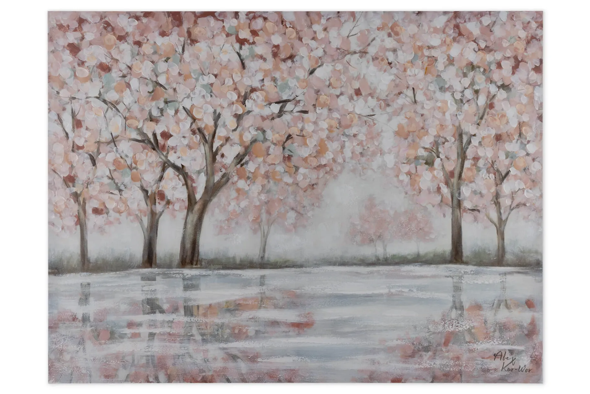 Handgemaltes Gemälde 'Spring Garden' 100x75cm | inkl. Echtheitszertifikat