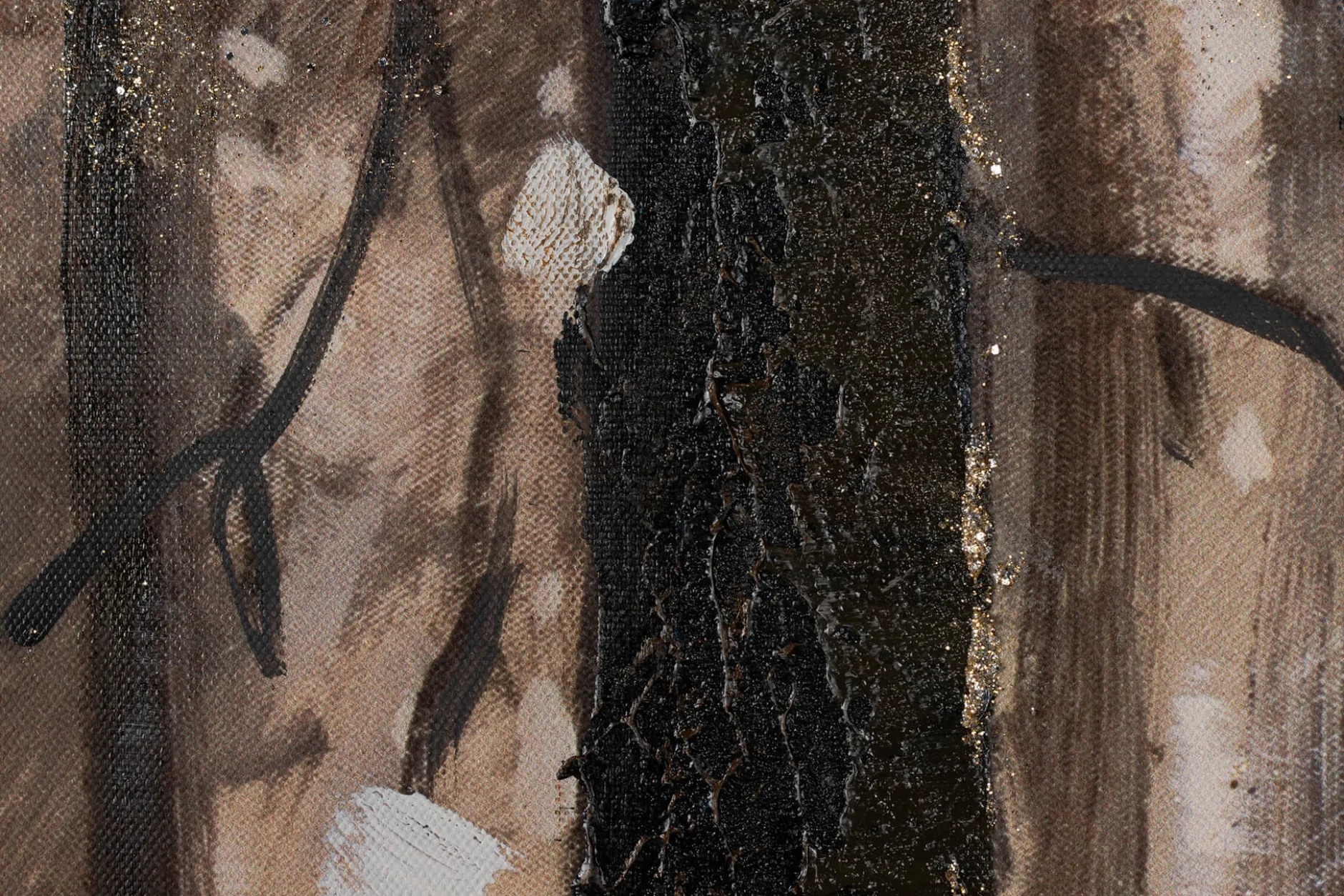 Handgemaltes Gemälde 'Stag in the Brume' 120x60cm | inkl. Echtheitszertifikat